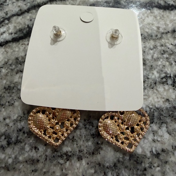 Colorful Heart Drop Earrings - Picture 5 of 6